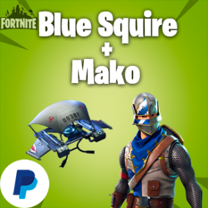 Fortnite Account with skin: Blue Squire + Mako Glider