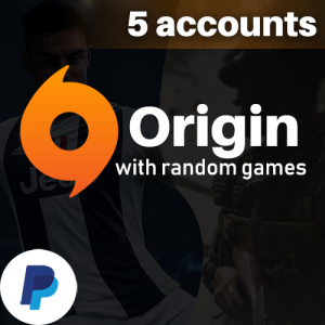 5 Origin Accounts with: Random games