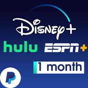 Disney+ Plus, Hulu, ESPN+ Bundle Account [1 month]