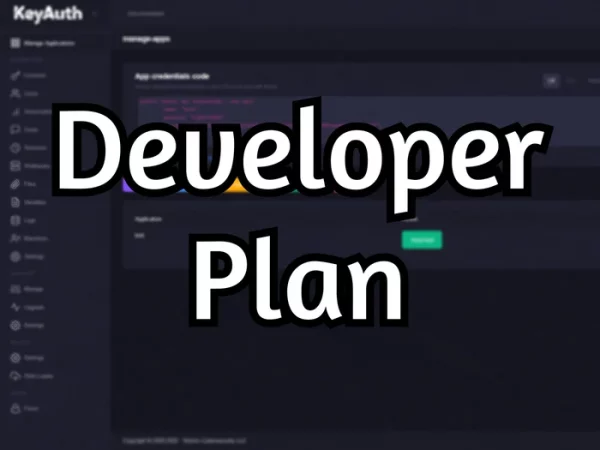 KeyAuth Developer Plan