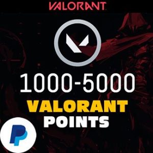 Valorant account with Valorant Points 1000-5000